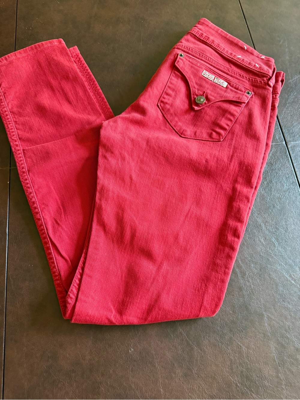 Hudson Jeans Straight Leg Ruby Red Women’s Jeans